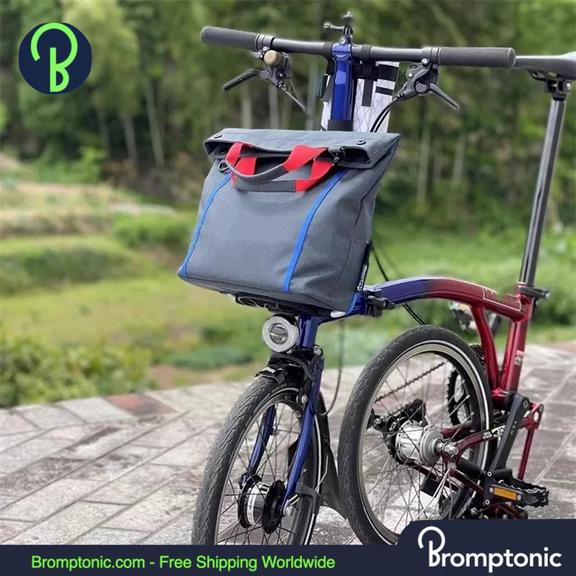 Brompton Front Mount Tasche Canvas HandBag mit Rahmen