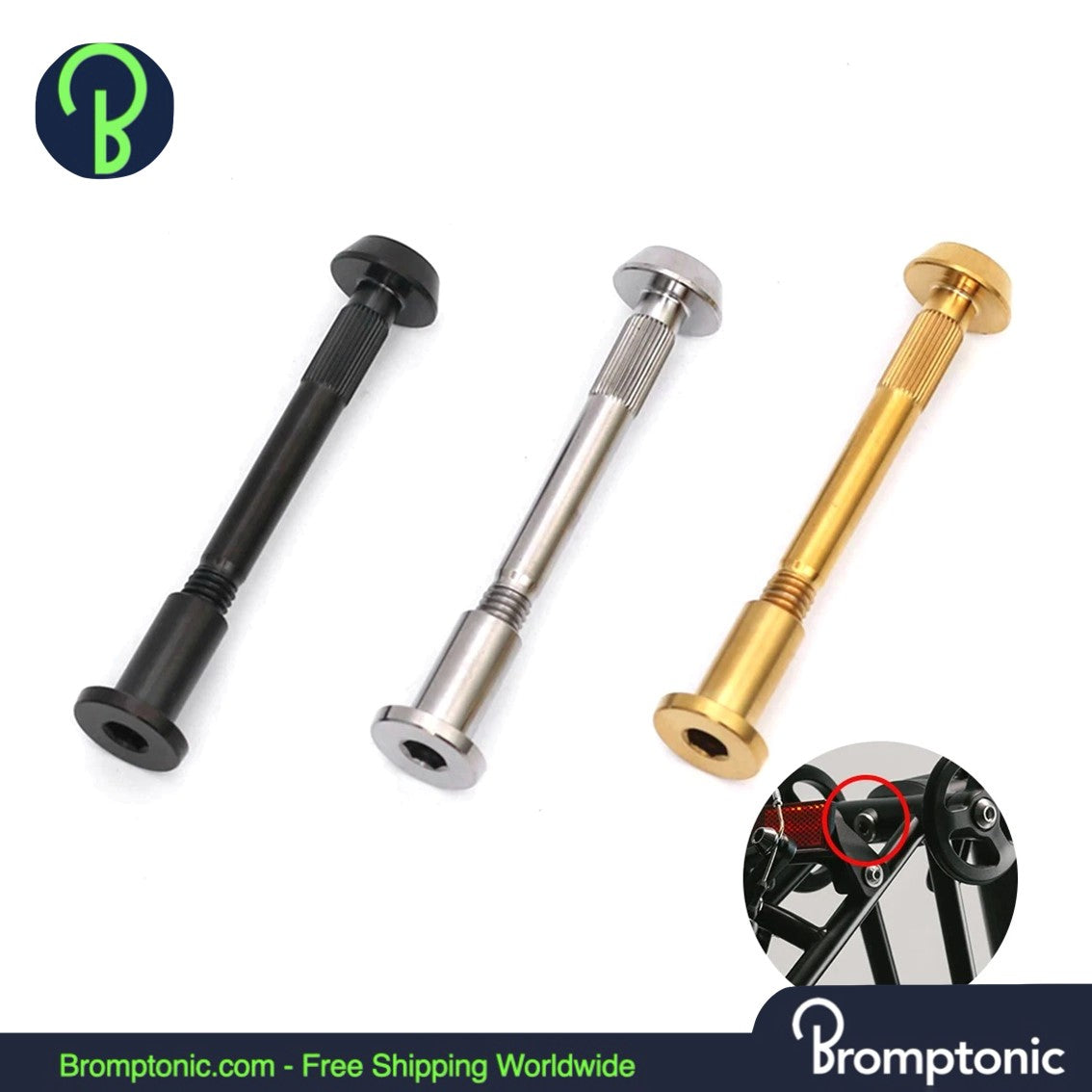 Brompton Titanium Rear Shock Screw for P/T Line – Lightweight & Durable Upgrade