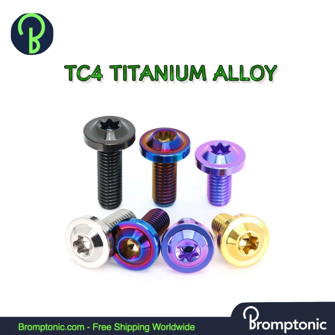 Bromptonic Titanium Bolt for Front Carrier Block Hole Cover