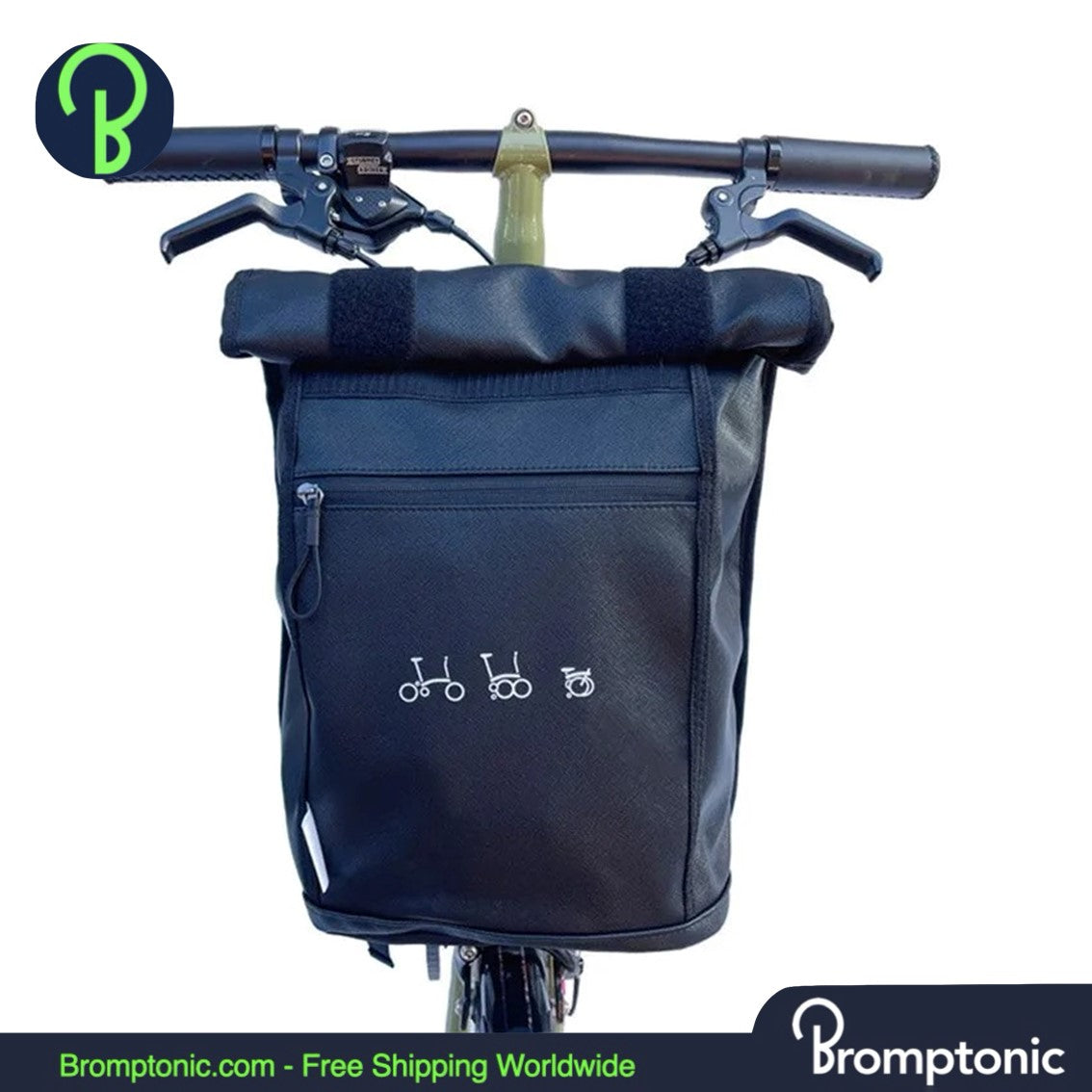 Sacoche de transport avant et sac à dos Brompton avec support en aluminium